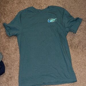 Nike Globe Swoosh Graphic Tee Teal Green Men’s Small – New Without Tags